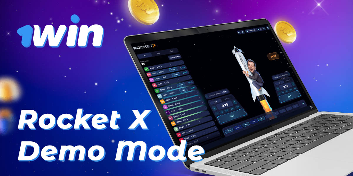 How to try Rocket X game for free in demo mode on 1Win
